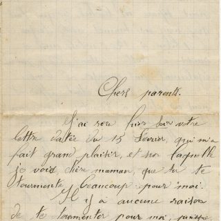 Correspondance d'un soldat