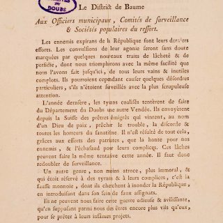 Un courrier du comité de surveillance