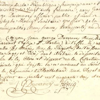 La naissance de l'état-civil