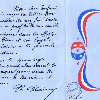 La réponse du maréchal Pétain