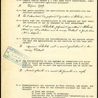Le recensement des ouvriers Polonais dans le Territoire de Belfort en 1909