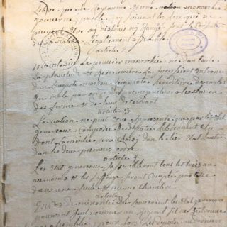 Cahier de la Grande Judicature de St Claude © Archives départementales du Jura, 8Bp29.